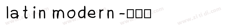 latin modern字体转换